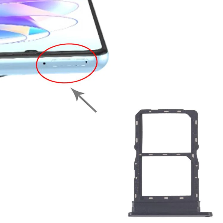 For Honor X7a Original SIM Card Tray + SIM Card Tray (Black) - Image 4
