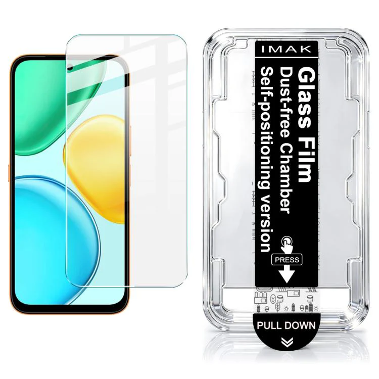 For Honor X7e 4G imak Dust-free Chamber Locator H Series Tempered Glass Film
