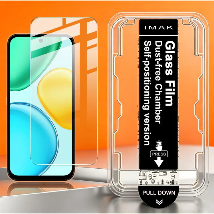 For Honor X7e 4G imak Dust-free Chamber Locator H Series Tempered Glass Film - Image 3
