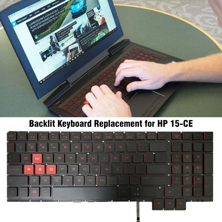 For HP 15-CE US Version Backlit Laptop Keyboard - Image 6