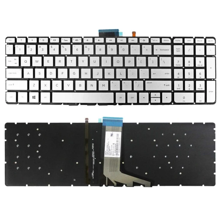 For HP M6-W US Version Laptop Backlight Keyboard(Silver)