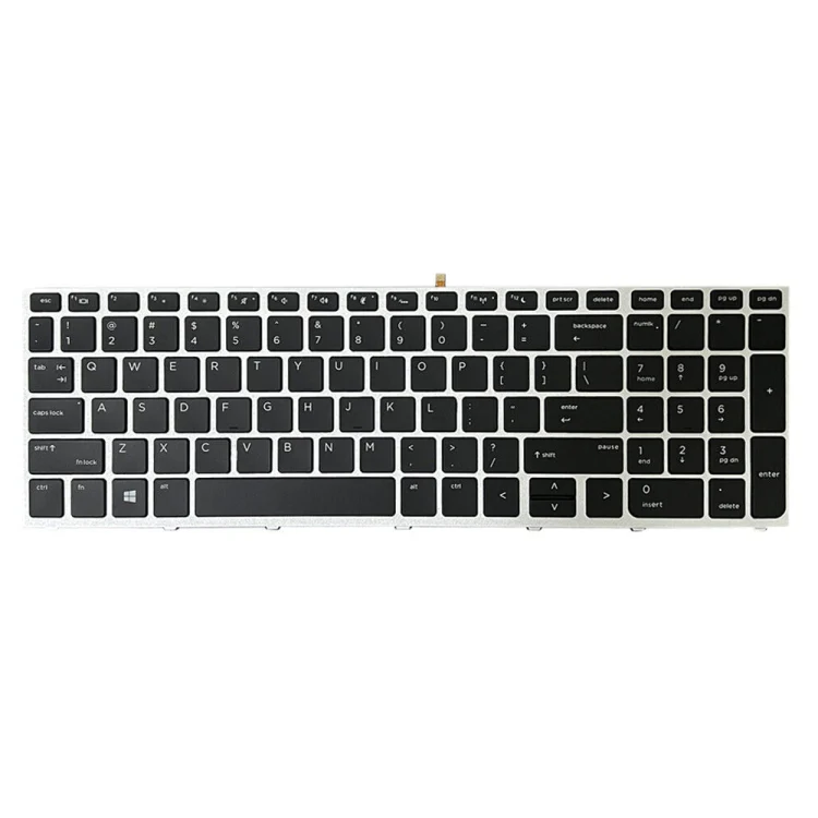 For HP ProBook 650 G4 Silver Frame US Version Laptop Backlight Keyboard - Image 2