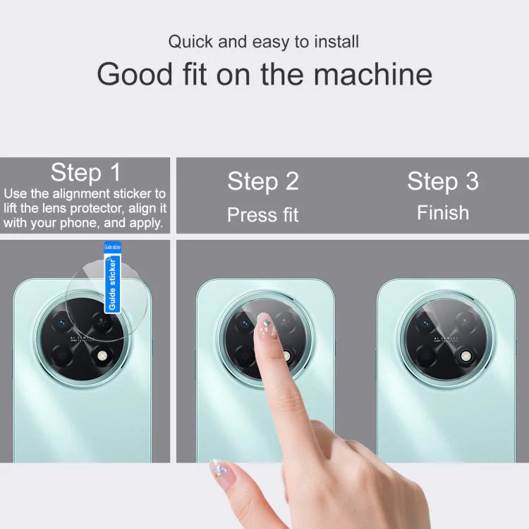 For Huawei Enjoy 90 Pro Max 5G IMAK Rear Camera Lens Glass Film Thin Version - Image 4