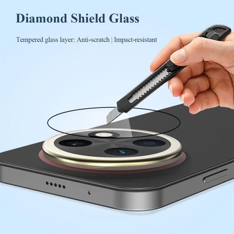 For Huawei Enjoy 90 Pro Max 5G LeReach TF Series Snap Version HD Wear-Resistant Camera Lens Glass Film(Clear with Black Frame) - Image 4