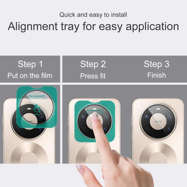 For Huawei Mate 80 Pro Max Wind 5G imak HD Glass Rear Camera Lens Film, Self-positioning Version - Image 5
