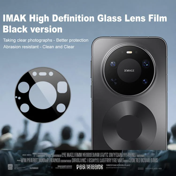For Huawei Mate 80 Pro Max Wind 5G imak Rear Camera Lens Glass Film Black Version - Image 2