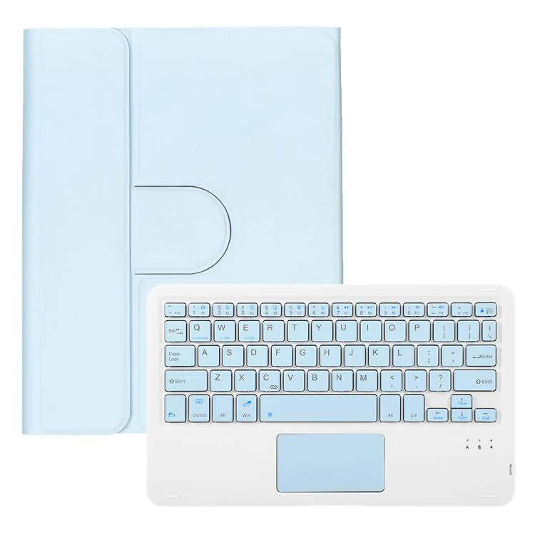 For Huawei MatePad 11.5 / Air / 11.5 S 360-degree Rotation Bluetooth Keyboard Leather Tablet Case with Touchpad(Ice Blue) - Image 2
