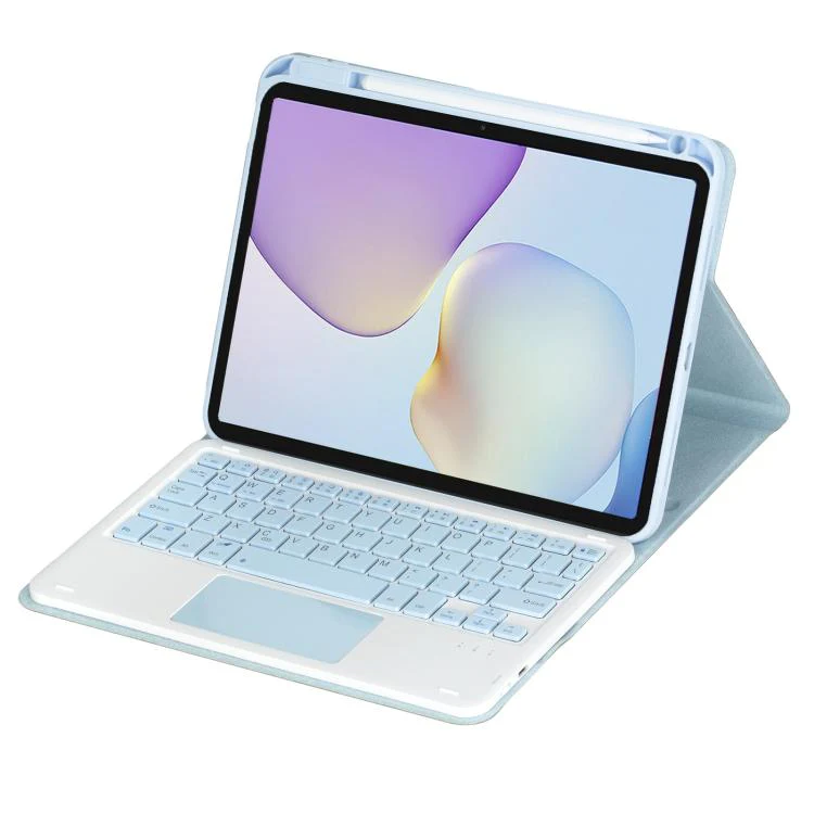 For Huawei MatePad 11.5 / Air / 11.5 S 360-degree Rotation Bluetooth Keyboard Leather Tablet Case with Touchpad(Ice Blue) - Image 3