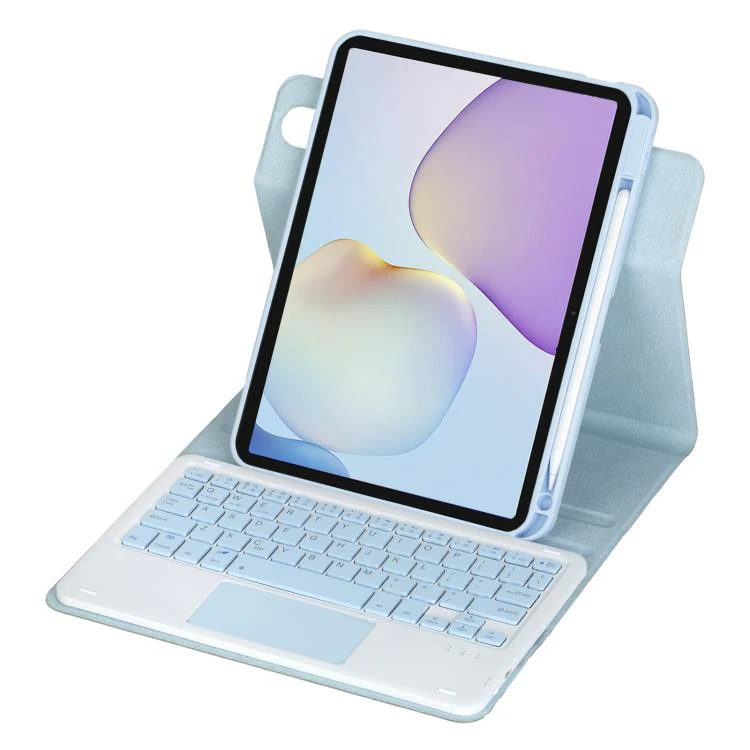 For Huawei MatePad 11.5 / Air / 11.5 S 360-degree Rotation Bluetooth Keyboard Leather Tablet Case with Touchpad(Ice Blue) - Image 4