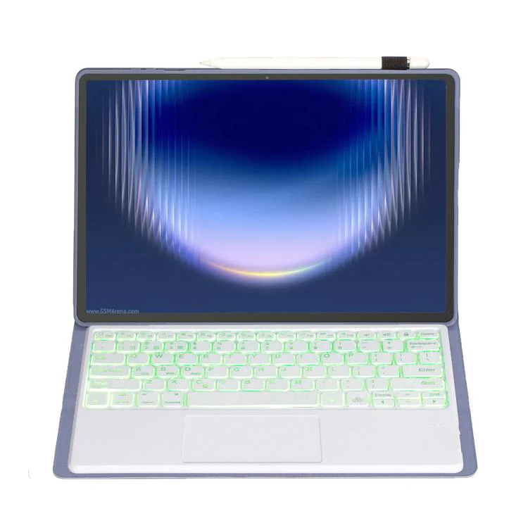 For Huawei MatePad Pro Max 13.2 inch 2026 Ultra-thin Detachable Backlight Bluetooth Keyboard Leather Tablet Case with Touchpad(Lavender White) - Image 4