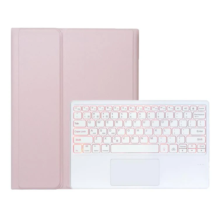 For Huawei MatePad Pro Max 13.2 inch 2026 Ultra-thin Detachable Backlight Bluetooth Keyboard Leather Tablet Case with Touchpad(Pink White) - Image 3