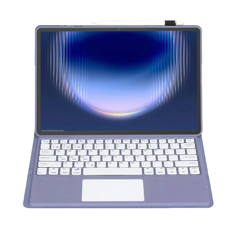 For Huawei MatePad Pro Max 13.2 inch 2026 Ultra-thin Detachable Bluetooth Keyboard Leather Tablet Case with Touchpad(Lavender White) - Image 4