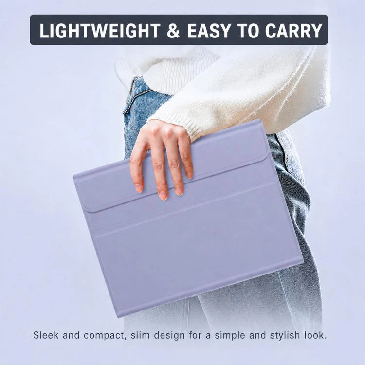 For Huawei MatePad Pro Max 13.2 inch 2026 Ultra-thin Detachable Bluetooth Keyboard Leather Tablet Case with Touchpad(Lavender White) - Image 6