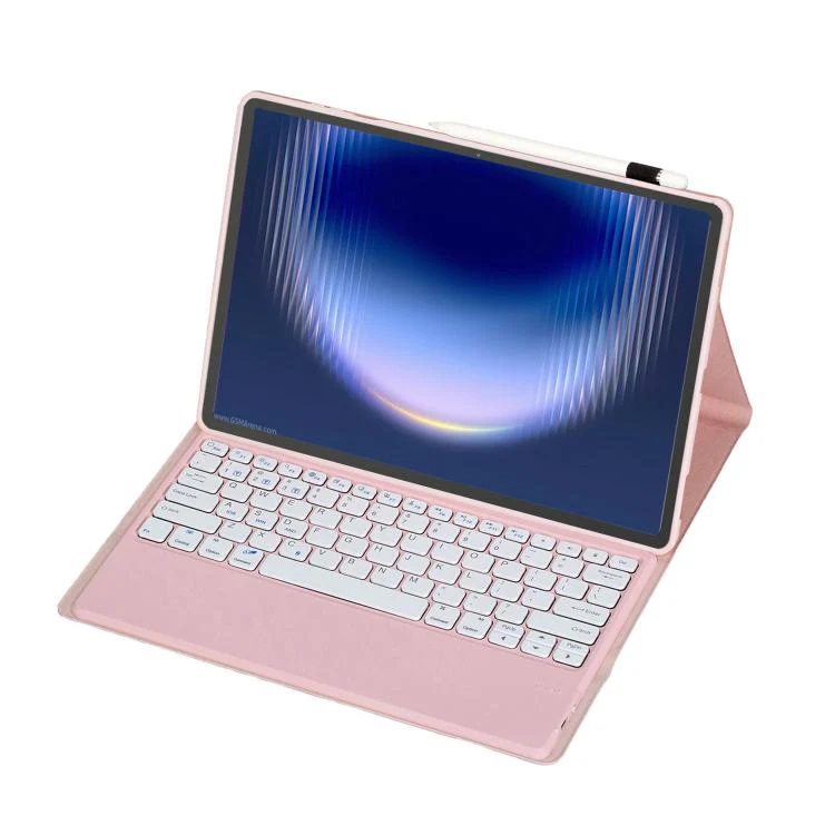 For Huawei MatePad Pro Max 13.2 inch 2026 Ultra-thin Detachable Bluetooth Keyboard Leather Tablet Case(Pink White) - Image 3