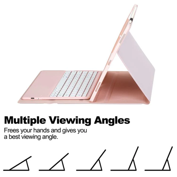 For Huawei MatePad Pro Max 13.2 inch 2026 Ultra-thin Detachable Bluetooth Keyboard Leather Tablet Case(Pink White) - Image 5