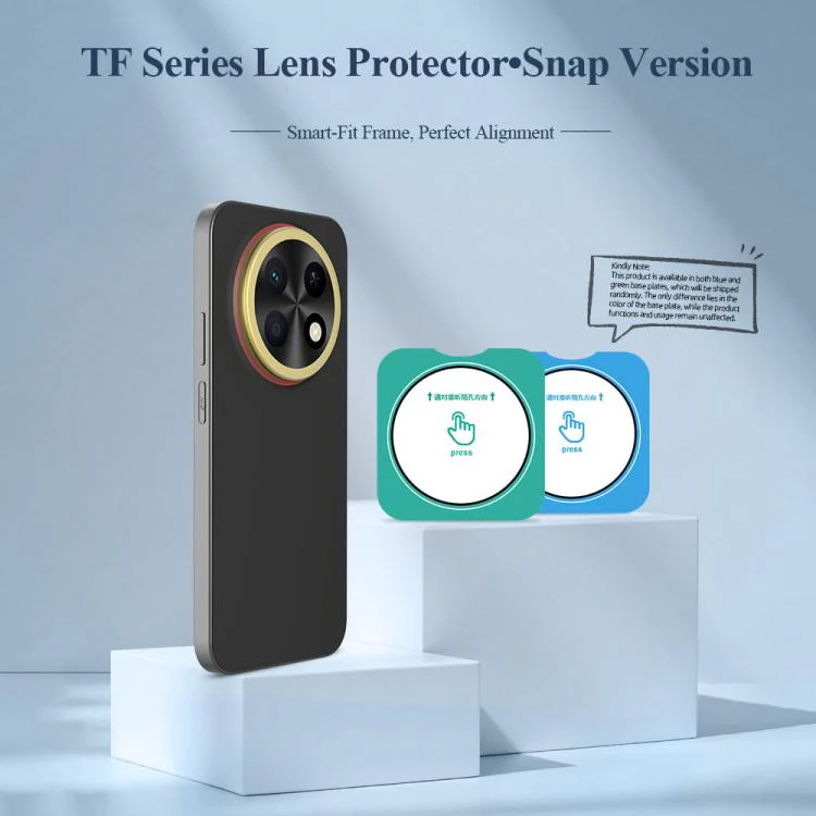 For Huawei nova 15 Max LeReach TF Series Snap Version HD Wear-Resistant Camera Lens Glass Film(Clear with Black Frame) - Image 2