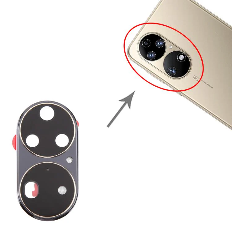 For Huawei P50 Pro Original Camera Lens Cover (Silver) - Image 4