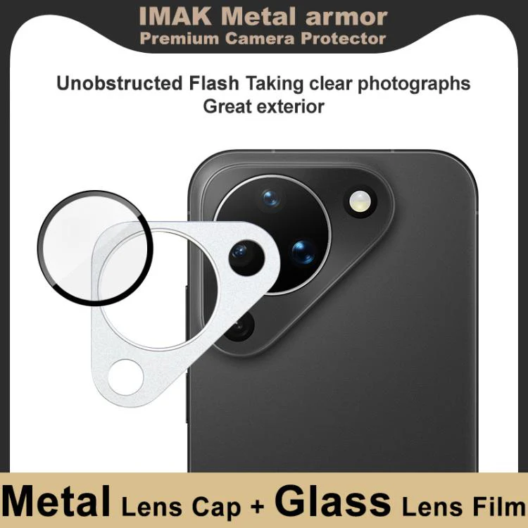 For Huawei Pura 90 5G IMAK Metal Armor Premium Camera Lens Protector Film(Silver) - Image 3