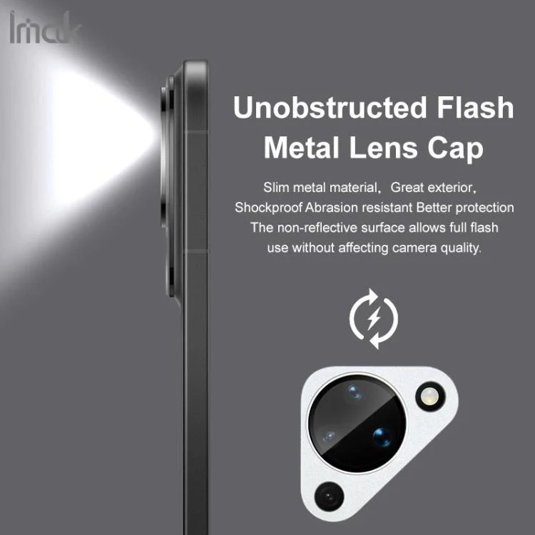 For Huawei Pura 90 5G IMAK Metal Armor Premium Camera Lens Protector Film(Silver) - Image 5