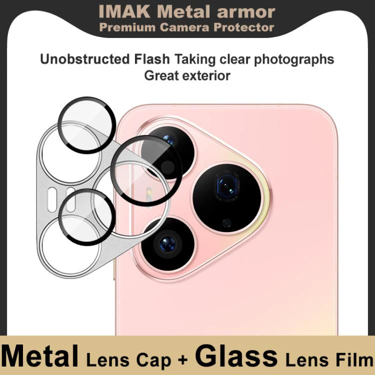 For Huawei Pura 90 Pro 5G IMAK Metal Armor Premium Camera Lens Protector Film(Silver) - Image 3