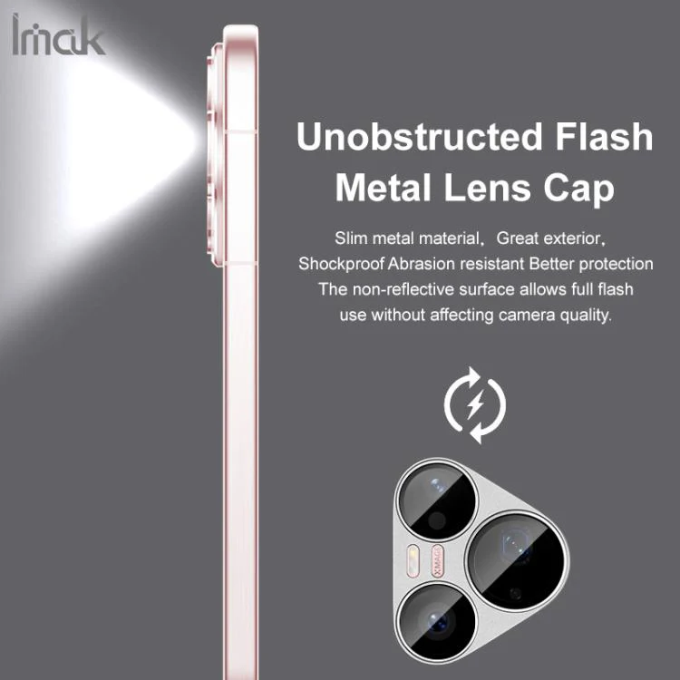 For Huawei Pura 90 Pro 5G IMAK Metal Armor Premium Camera Lens Protector Film(Silver) - Image 5