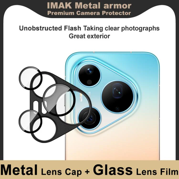 For Huawei Pura 90 Pro Max 5G IMAK Metal Armor Premium Camera Lens Protector Film(Black) - Image 3
