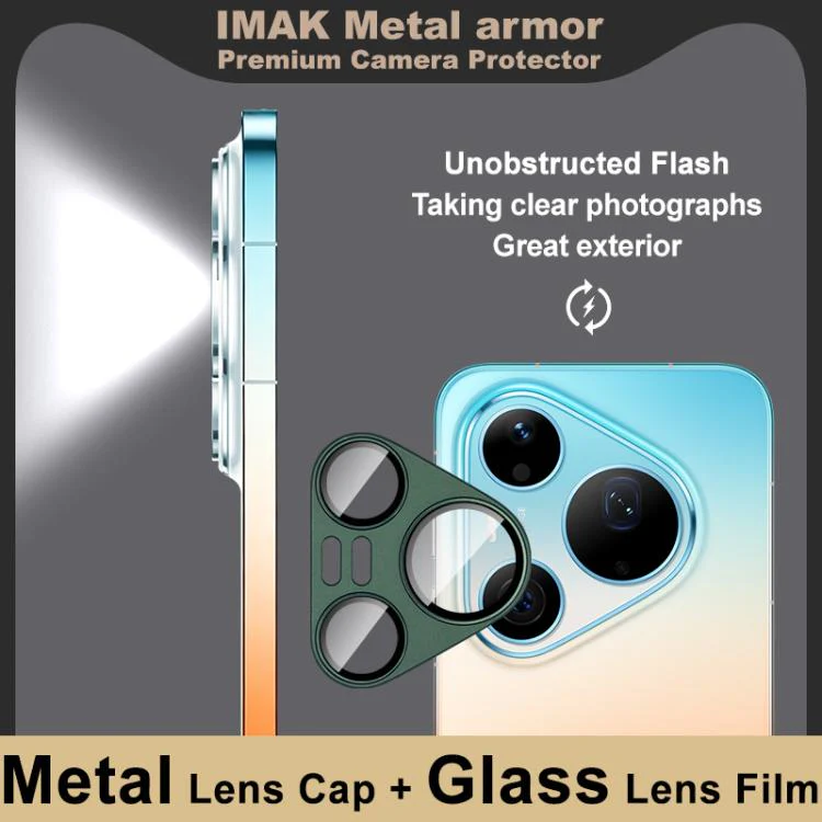 For Huawei Pura 90 Pro Max 5G IMAK Metal Armor Premium Camera Lens Protector Film(Green) - Image 2