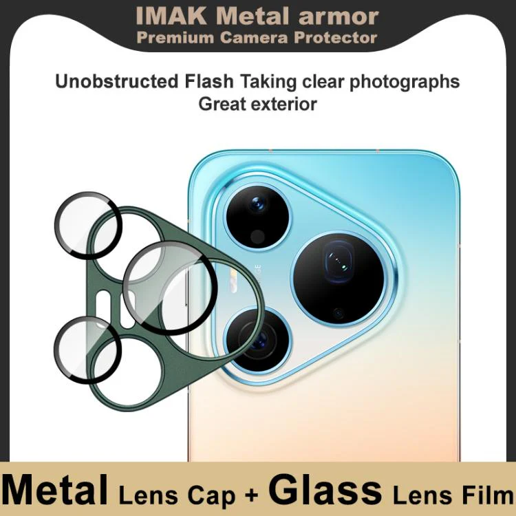 For Huawei Pura 90 Pro Max 5G IMAK Metal Armor Premium Camera Lens Protector Film(Green) - Image 3