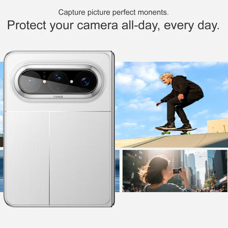 For Huawei Pura X Max IMAK Black Version HD Glass Rear Camera Lens Film, Self-positioning Version - Image 6