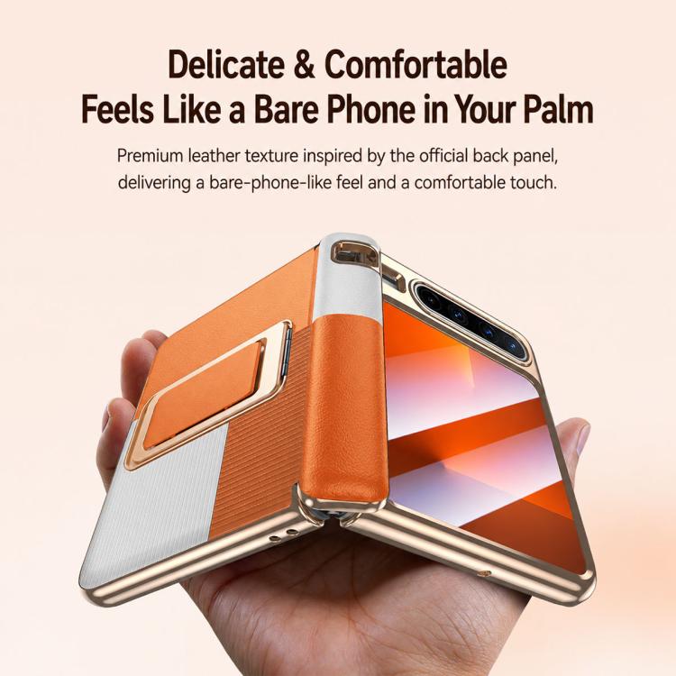 For Huawei Pura X Wristband Holder Integrated Film Vegan Leather Phone Case(Red) - Image 5