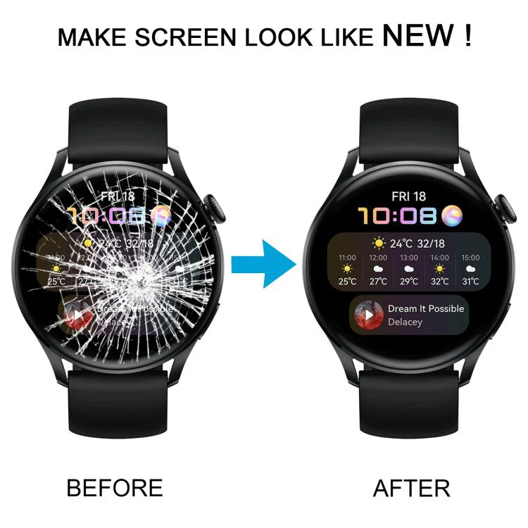 For Huawei Watch 3 GLL-AL00 LCD Screen Digitizer Full Assembly with Frame (Silver) - Image 7
