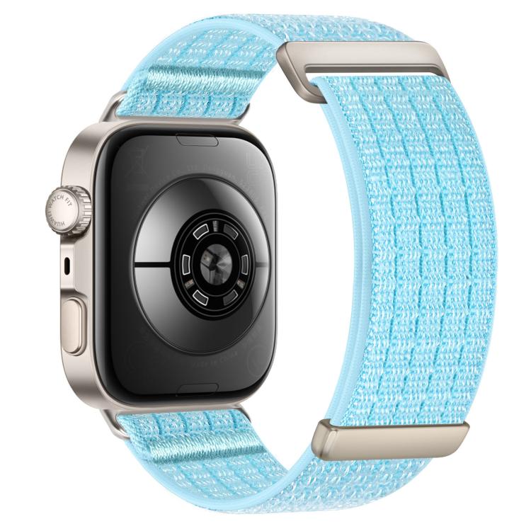 For Huawei Watch Fit 5 / Fit 5 Pro / Fit 4 Two Section Nylon Woven Breathable Hook And Loop Fastener Watch Band(Island Blue)