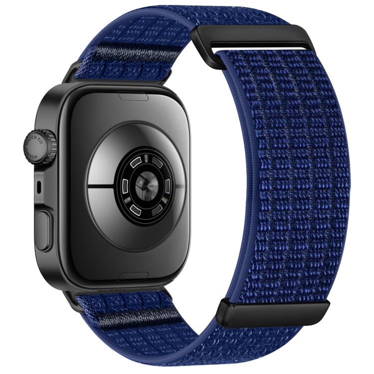 For Huawei Watch Fit 5 / Fit 5 Pro / Fit 4 xDfind Two Section Nylon Breathable Hook And Loop Fastener Watch Band(Azure)