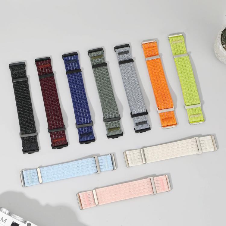 For Huawei Watch Fit 5 / Fit 5 Pro / Fit 4 xDfind Two Section Nylon Breathable Hook And Loop Fastener Watch Band(Orange) - Image 10
