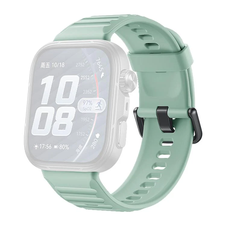 For Huawei Watch Fit 5 / Fit 5 Pro xDfind Sport Silicone Watch Band, Type:Black Buckle(Grey Green) - Image 2