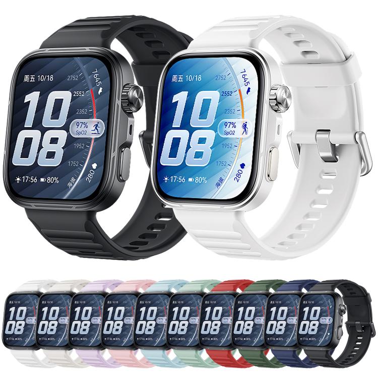 For Huawei Watch Fit 5 / Fit 5 Pro xDfind Sport Silicone Watch Band, Type:Black Buckle(Grey Green) - Image 3