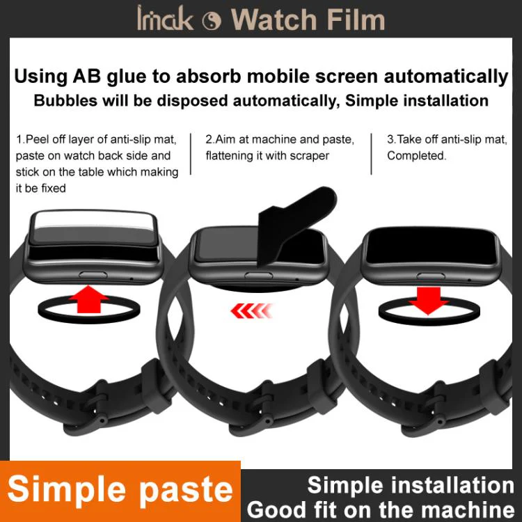 For Huawei Watch Fit 5 IMAK Plexiglass HD Watch Protective Film - Image 4