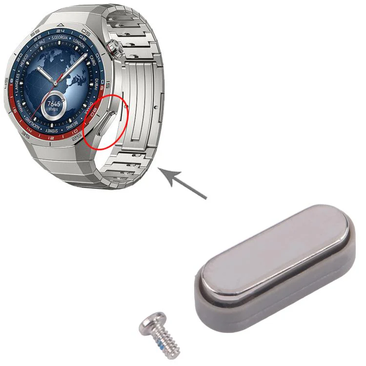 For Huawei Watch GT 5 Pro 46mm Original Watch Lower Side Button (Silver) - Image 4