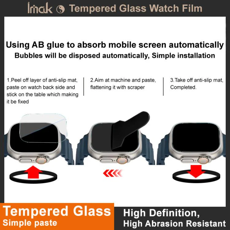 For Huawei Watch Kids X1 / X1 Pro IMAK Tempered Glass Watch Protective Film - Image 5