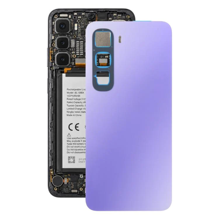 For Infinix Hot 60i 4G X6728 Original Battery Back Cover(Purple)