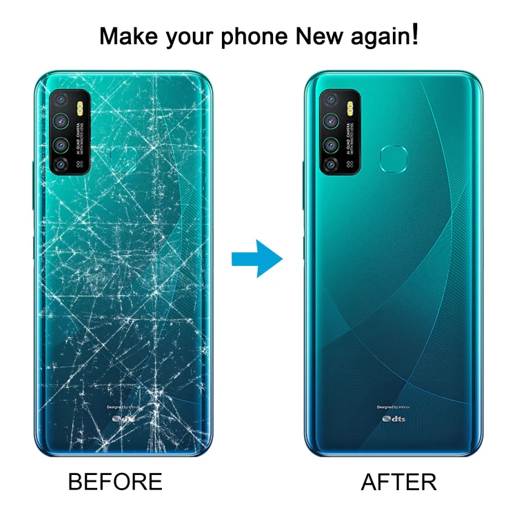 For Infinix Hot 9 X655 Original Battery Back Cover(Blue) - Image 6