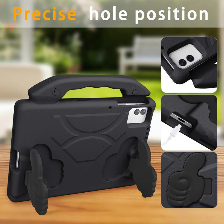 For Infinix XPad 30E 11 2026 Thumb Bracket EVA Shockproof Tablet Case(Black) - Image 3