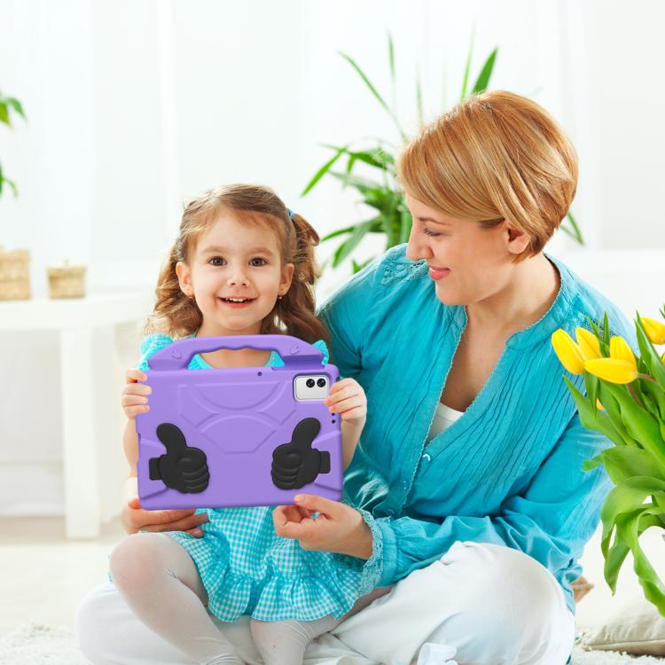 For Infinix XPad 30E 11 2026 Thumb Bracket EVA Shockproof Tablet Case(Light Purple) - Image 5