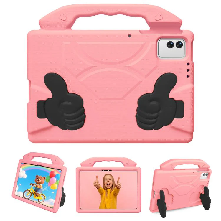 For Infinix XPad 30E 11 2026 Thumb Bracket EVA Shockproof Tablet Case(Pink Orange) - Image 2