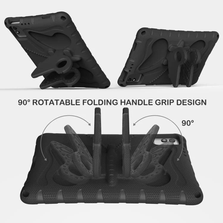 For infinix XPad 30E 11 Butterfly Bracket EVA Shockproof Tablet Case(Black) - Image 2