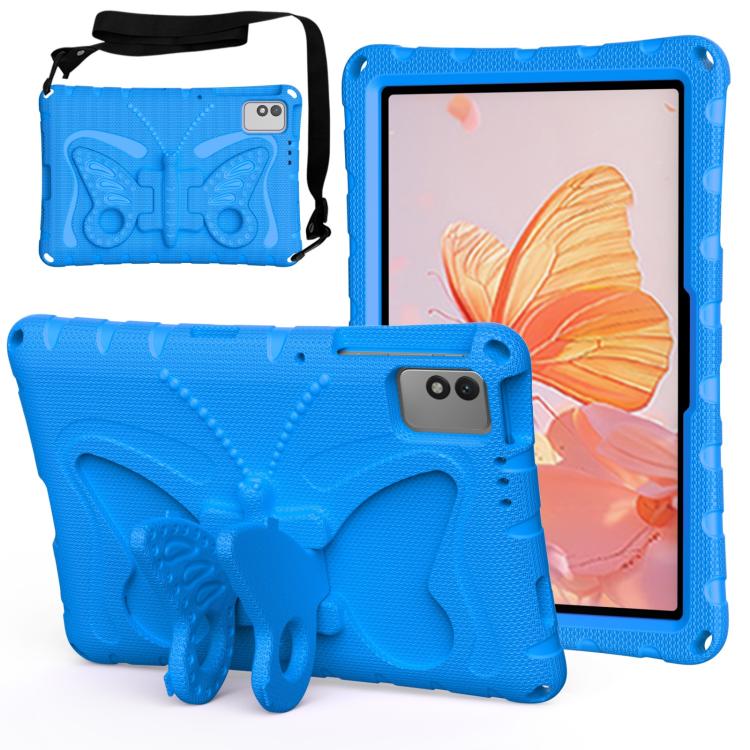 For infinix XPad 30E 11 Butterfly Bracket EVA Shockproof Tablet Case(Blue)