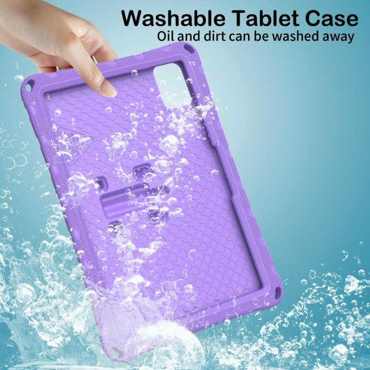 For infinix XPad 30E 11 Butterfly Bracket EVA Shockproof Tablet Case(Light Purple) - Image 5