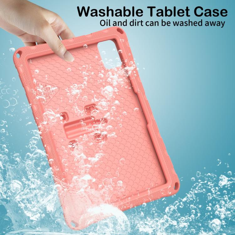 For infinix XPad 30E 11 Butterfly Bracket EVA Shockproof Tablet Case(Pink Orange) - Image 5