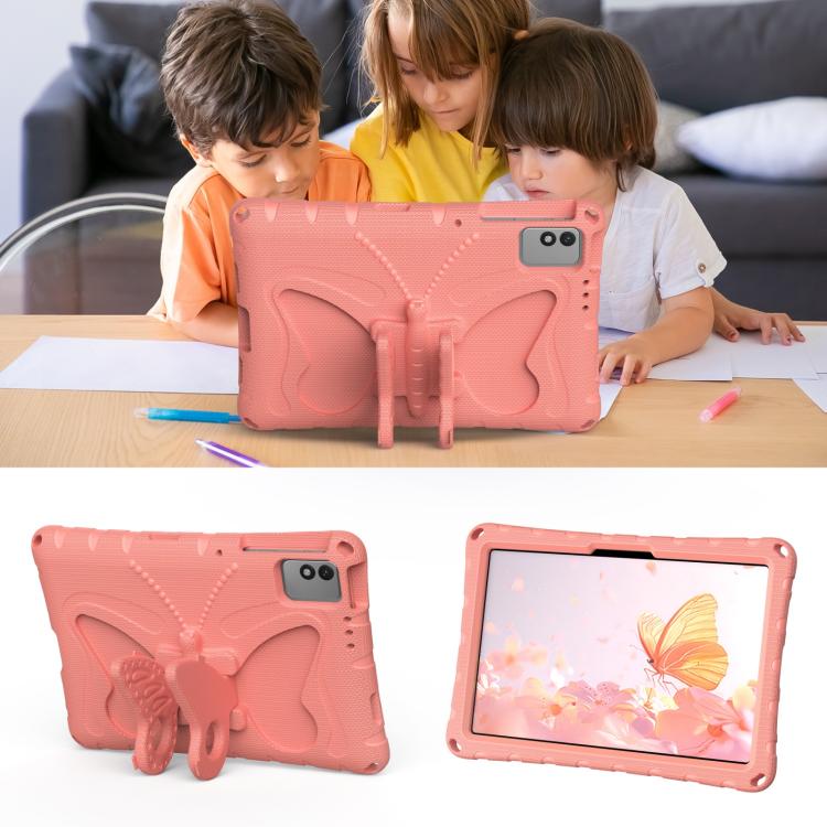 For infinix XPad 30E 11 Butterfly Bracket EVA Shockproof Tablet Case(Pink Orange) - Image 6