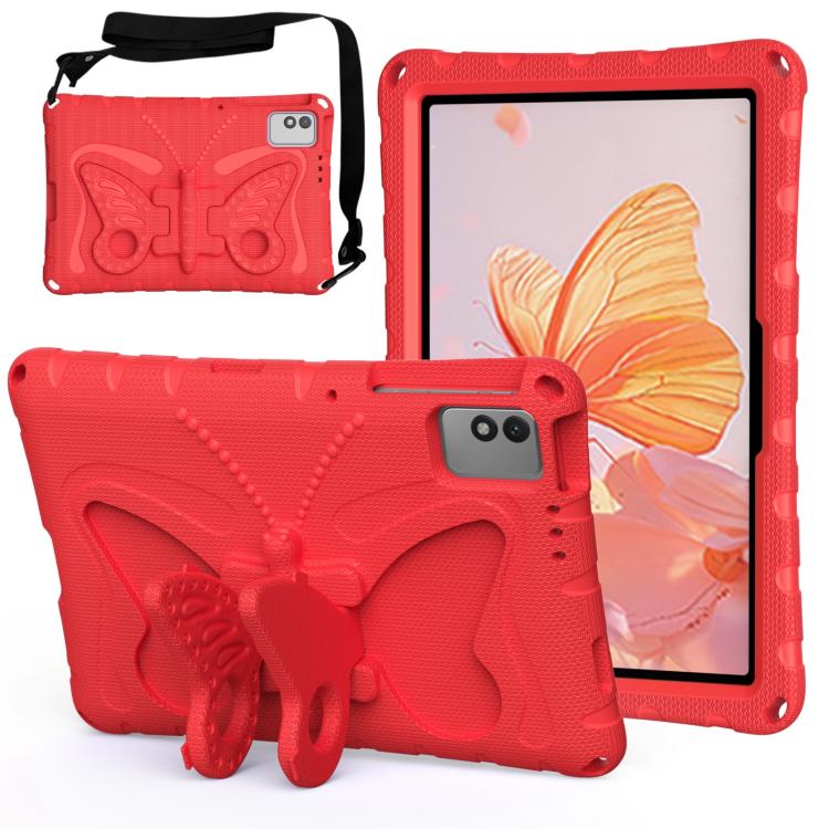 For infinix XPad 30E 11 Butterfly Bracket EVA Shockproof Tablet Case(Red)
